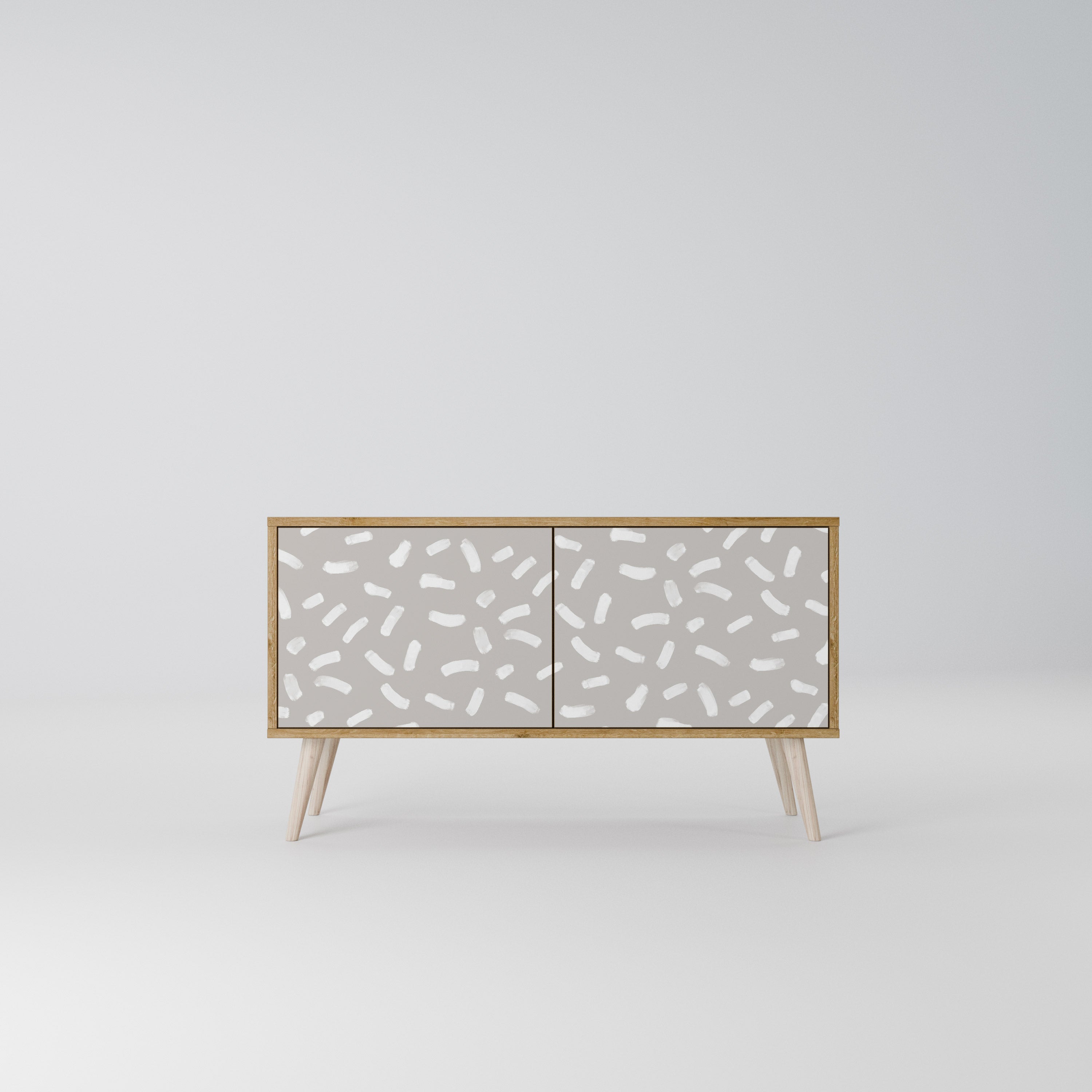 PASSING SECONDS Mueble de TV Compacto de 2 puertas