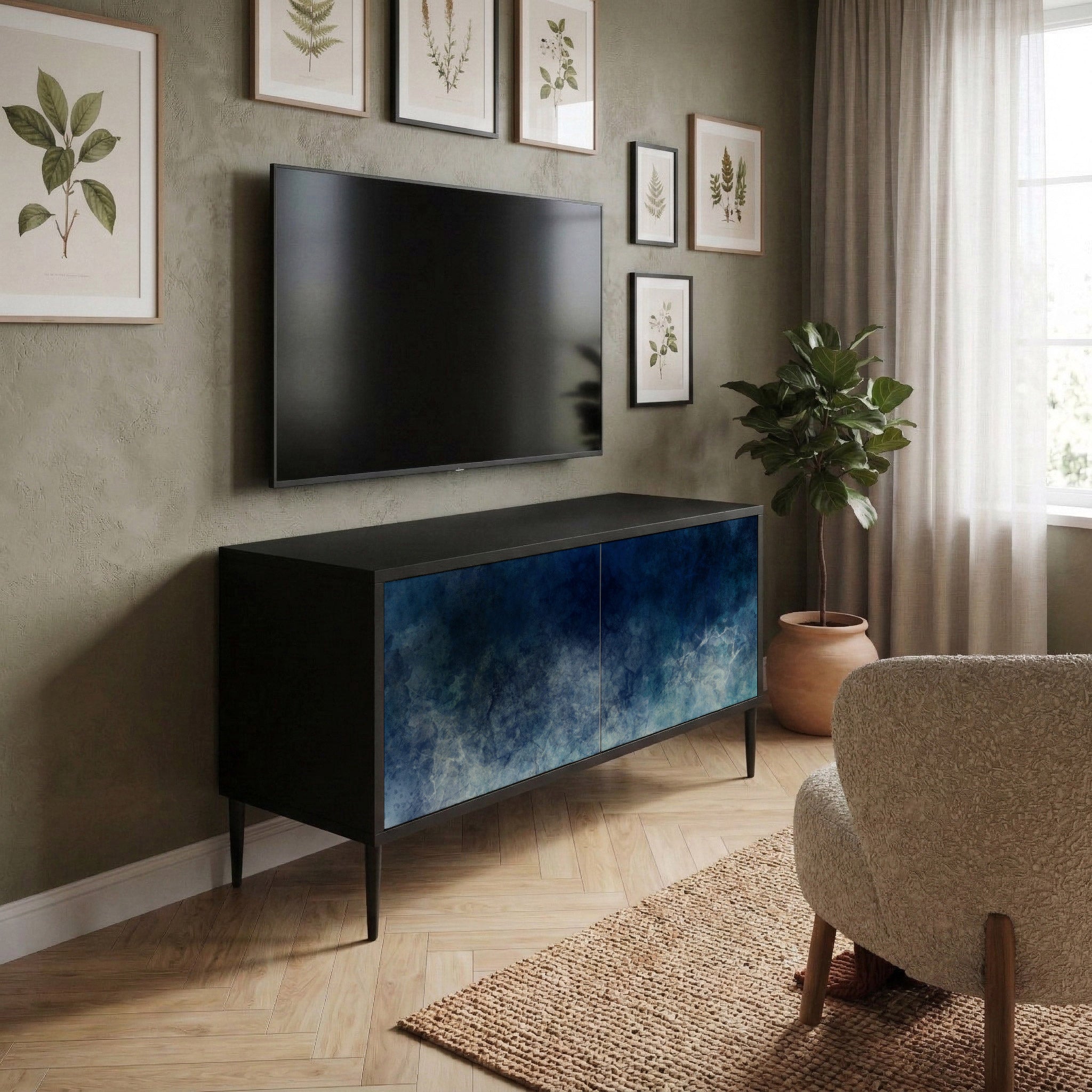 CELESTIAL FALL Mueble de TV Compacto de 2 puertas