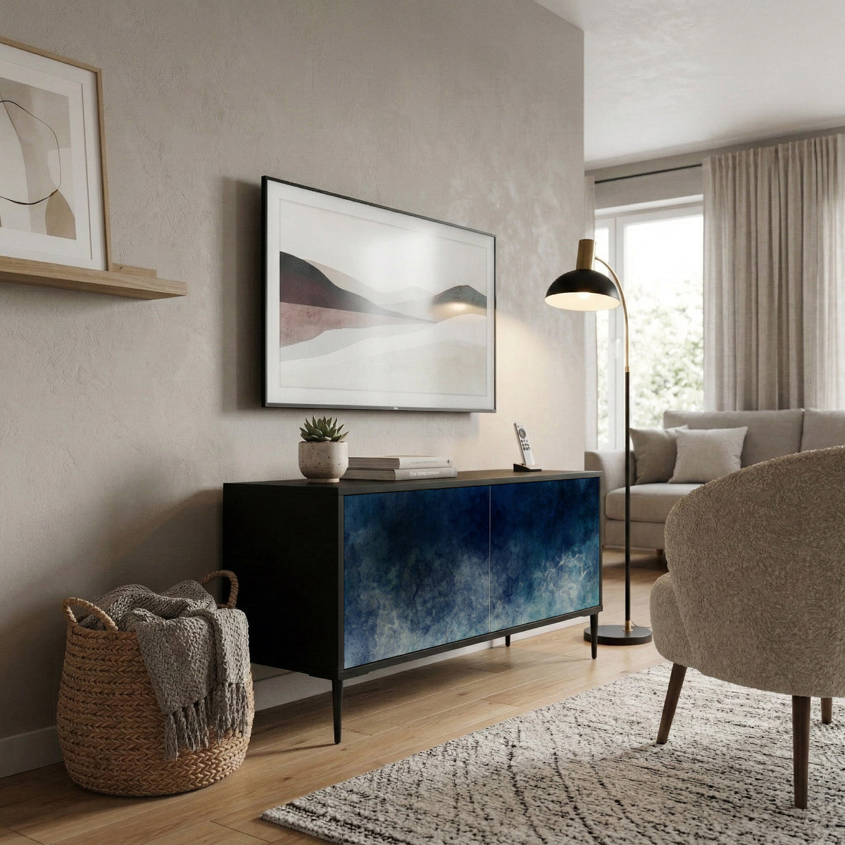 CELESTIAL FALL Mueble de TV Compacto de 2 puertas