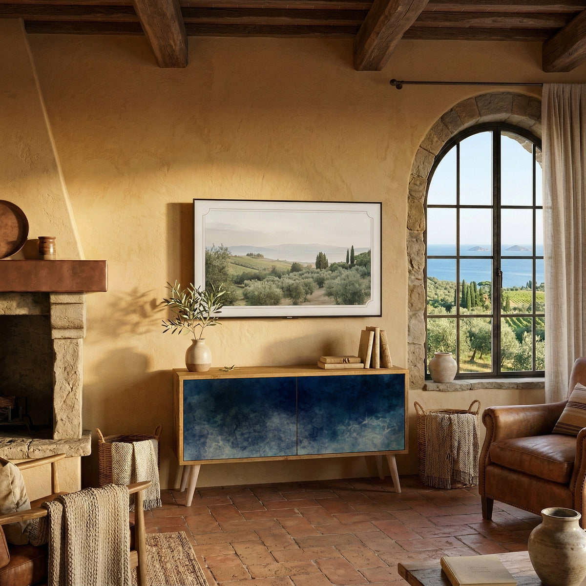 CELESTIAL FALL Mueble de TV Compacto de 2 puertas