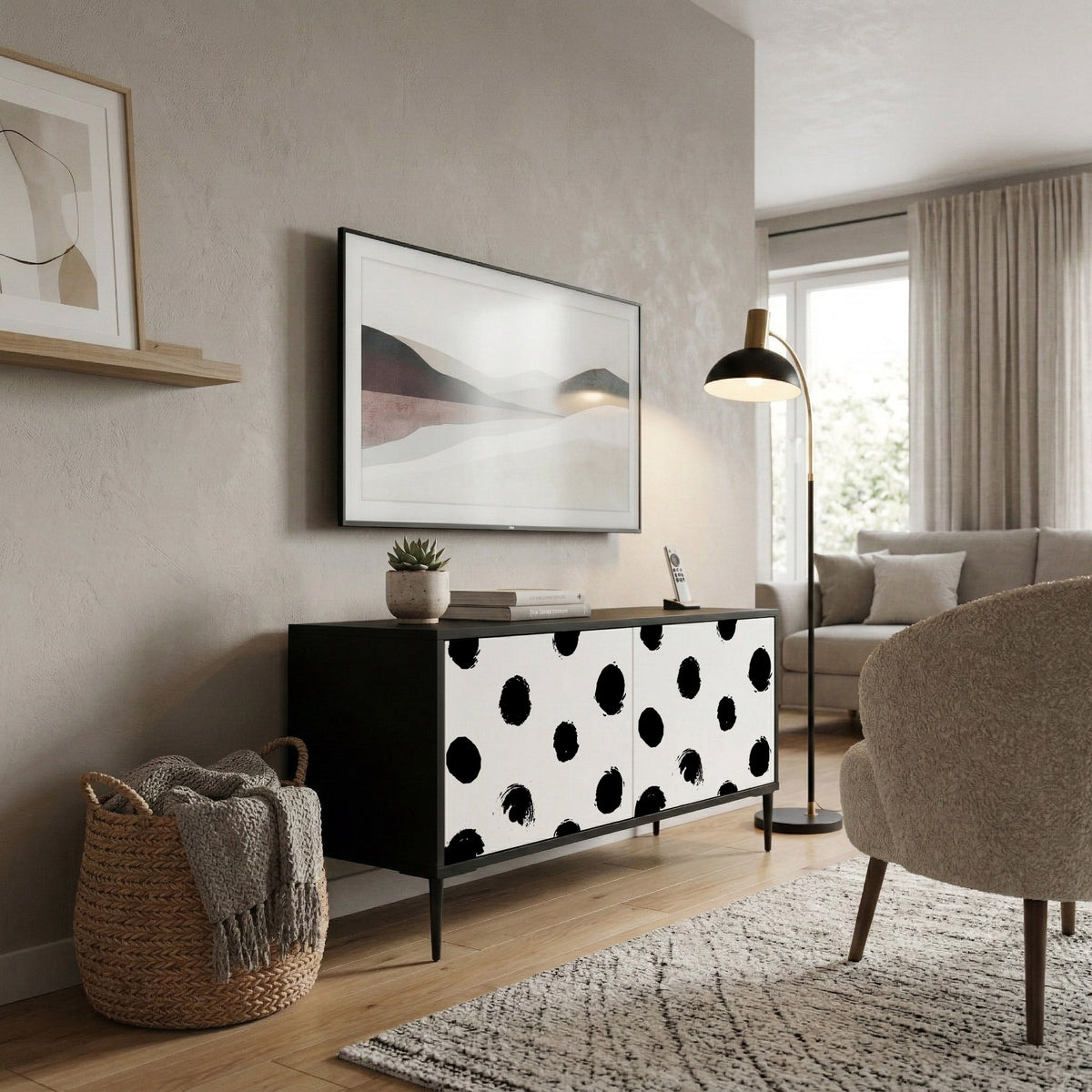 SLIPPING MINUTES Mueble de TV Compacto de 2 puertas