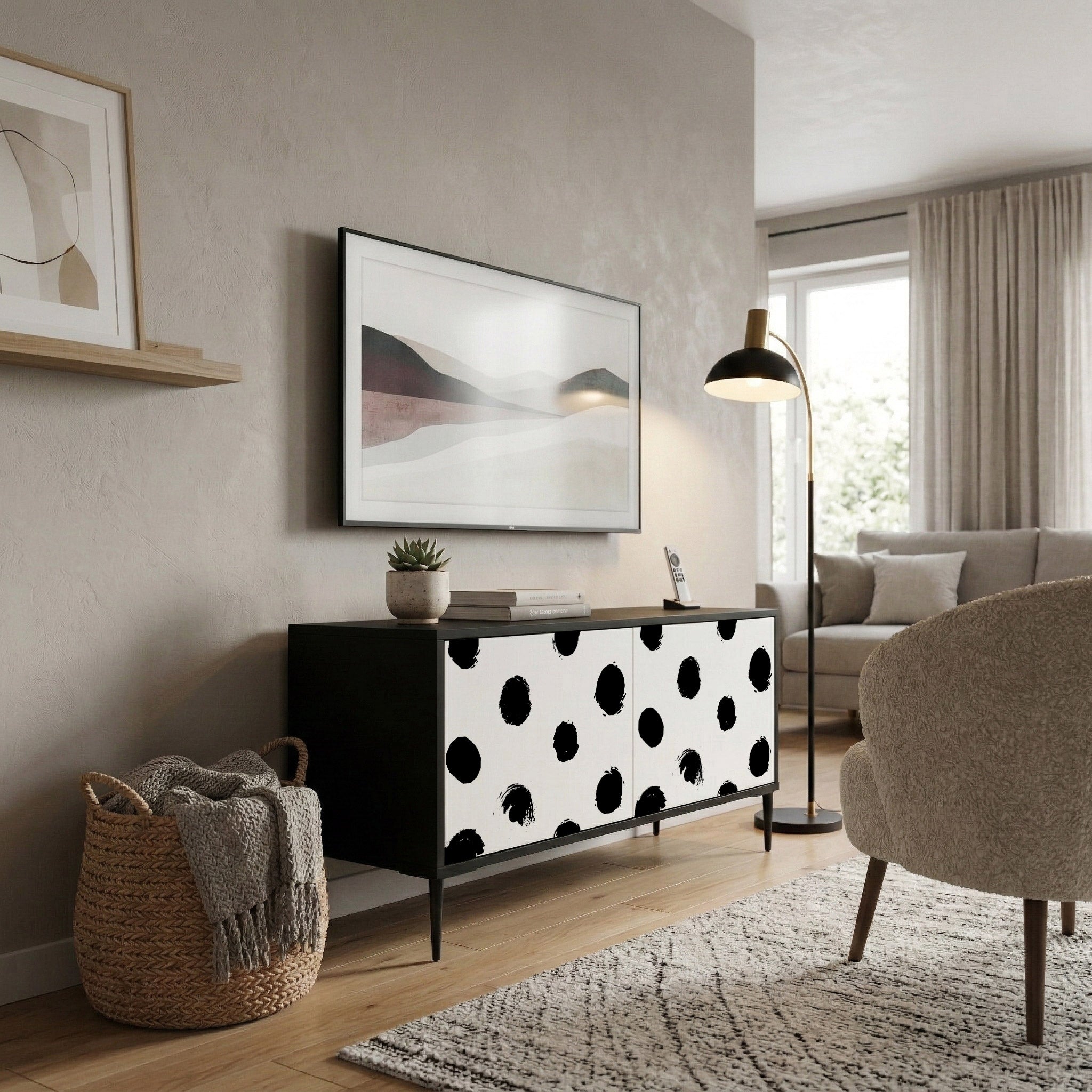 SLIPPING MINUTES Mueble de TV Compacto de 2 puertas