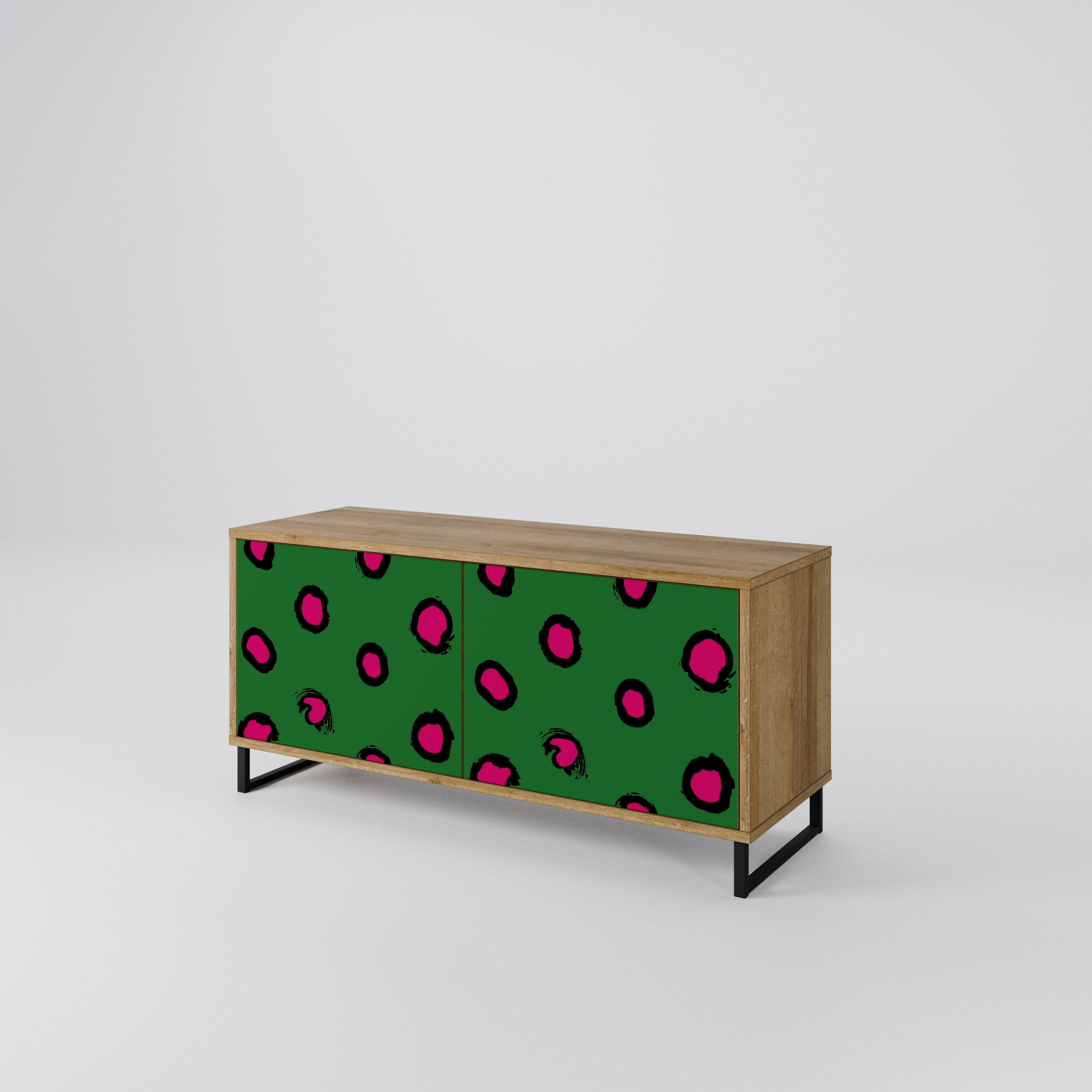 FUNKY SPOTS Mueble de TV Compacto de 2 puertas