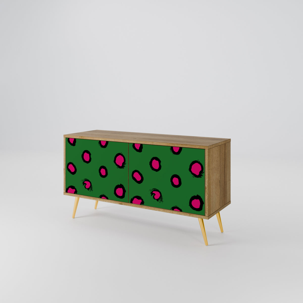 FUNKY SPOTS Mueble de TV Compacto de 2 puertas