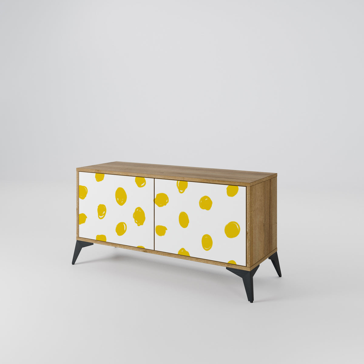 RADIANT REVERIE Mueble de TV Compacto de 2 puertas