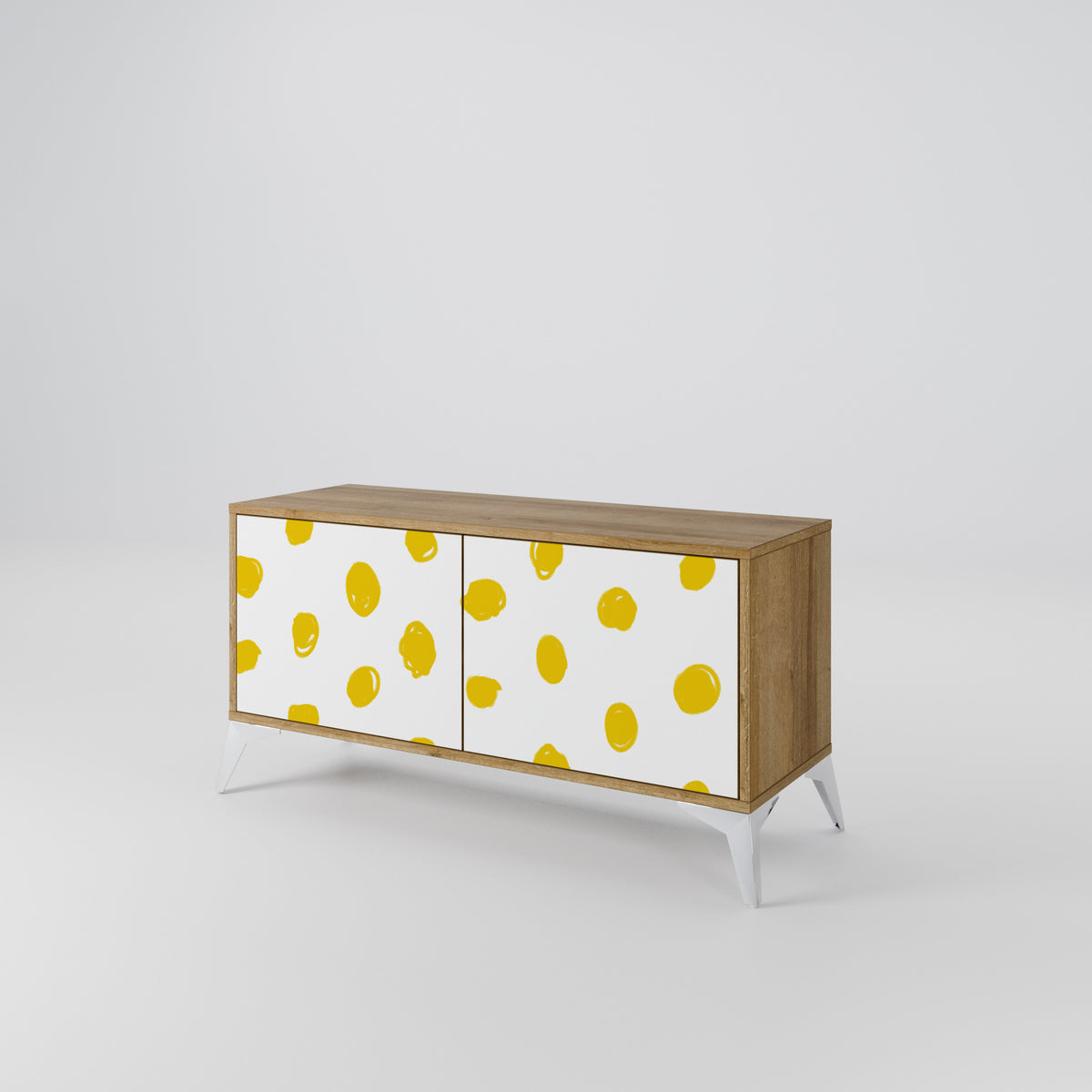 RADIANT REVERIE Mueble de TV Compacto de 2 puertas