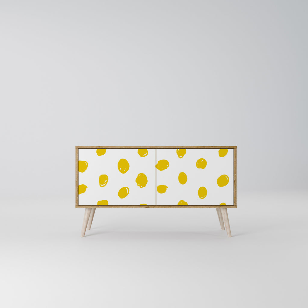 RADIANT REVERIE Mueble de TV Compacto de 2 puertas