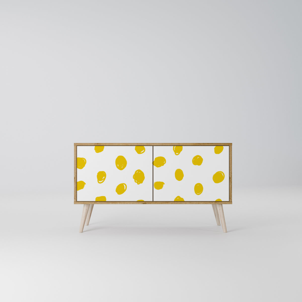 RADIANT REVERIE Mueble de TV Compacto de 2 puertas