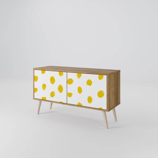 RADIANT REVERIE Mueble de TV Compacto de 2 puertas