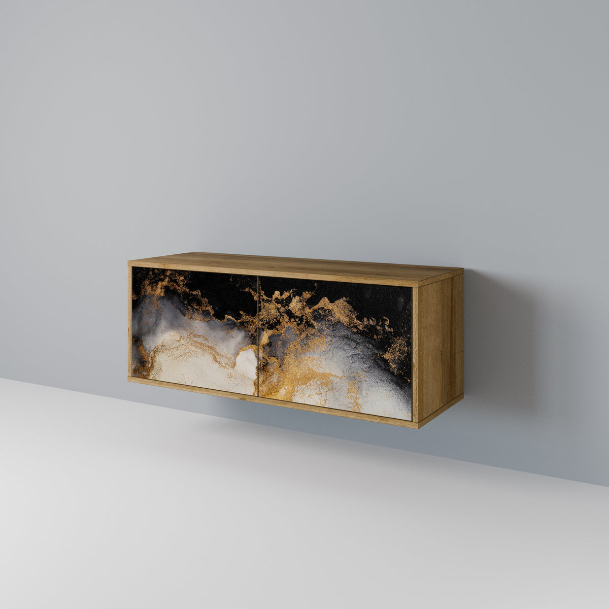 MARBLE OF TOMMORROW Mueble de TV Compacto de 2 puertas