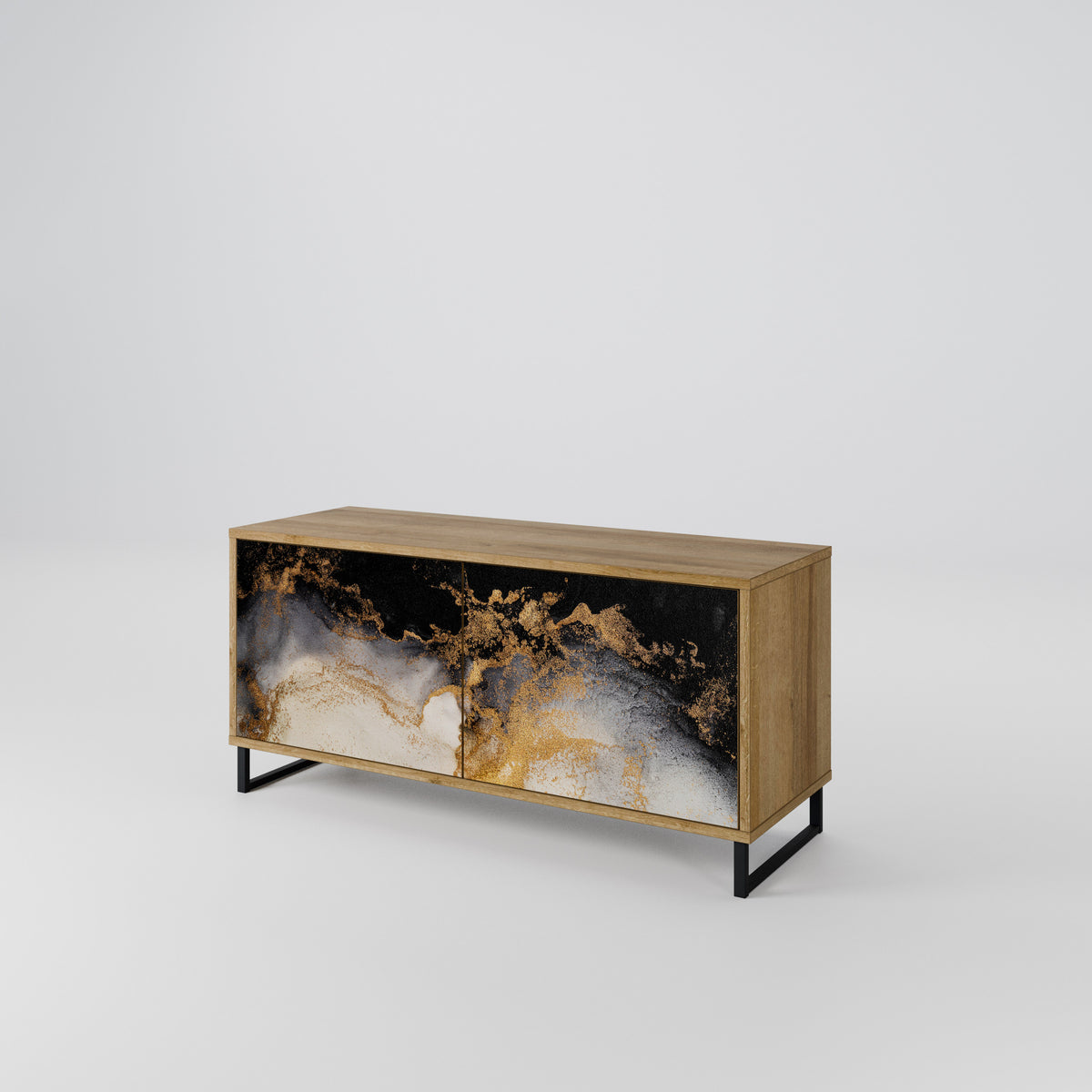 MARBLE OF TOMMORROW Mueble de TV Compacto de 2 puertas