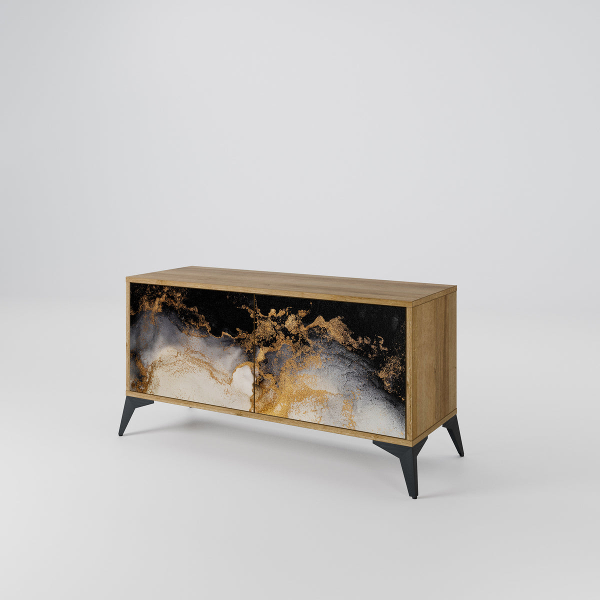 MARBLE OF TOMMORROW Mueble de TV Compacto de 2 puertas