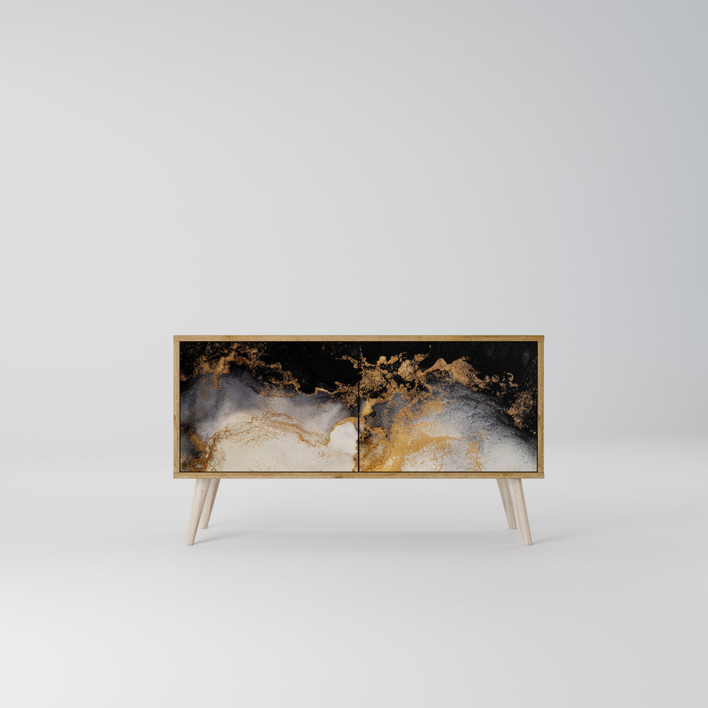 MARBLE OF TOMMORROW Mueble de TV Compacto de 2 puertas