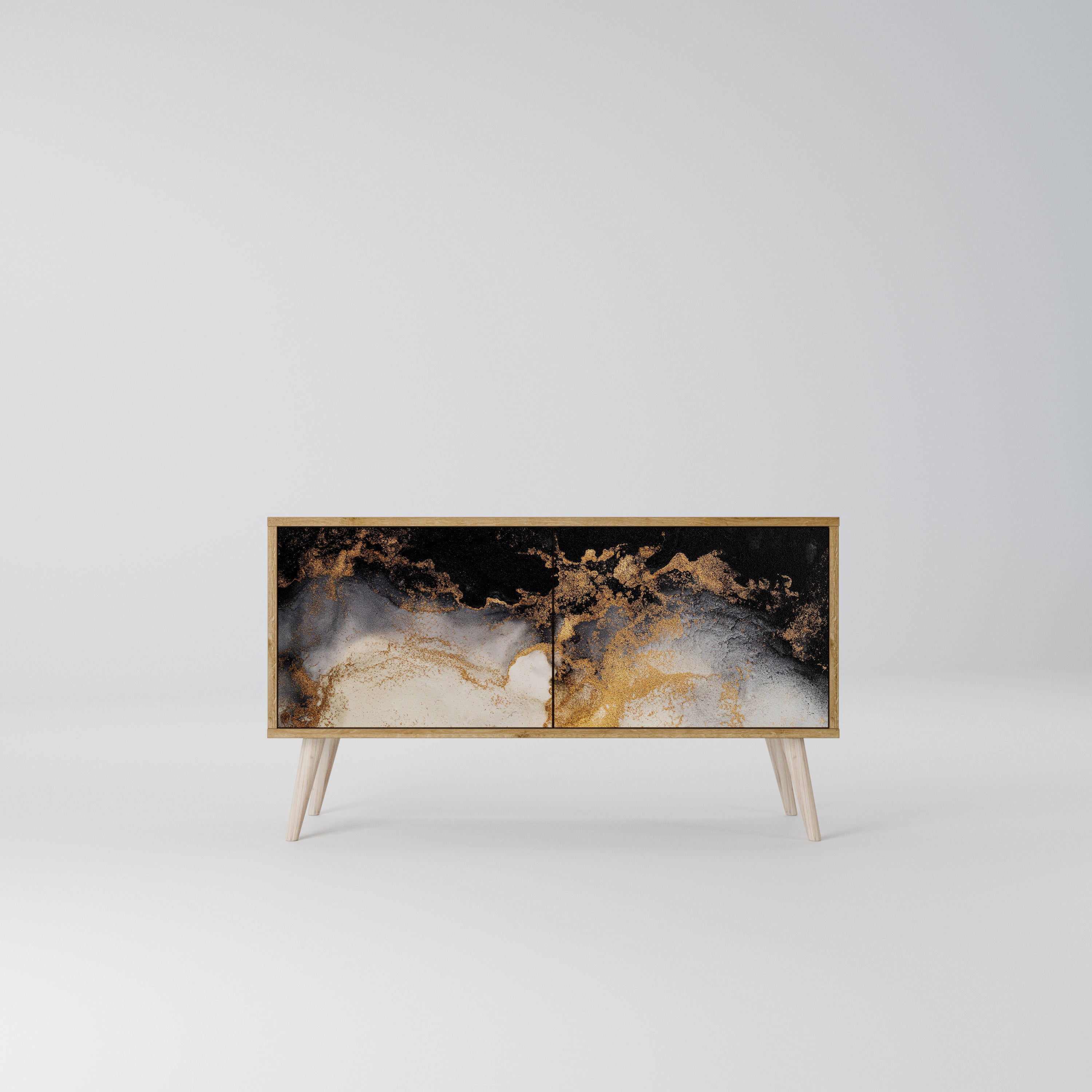 MARBLE OF TOMMORROW Mueble de TV Compacto de 2 puertas