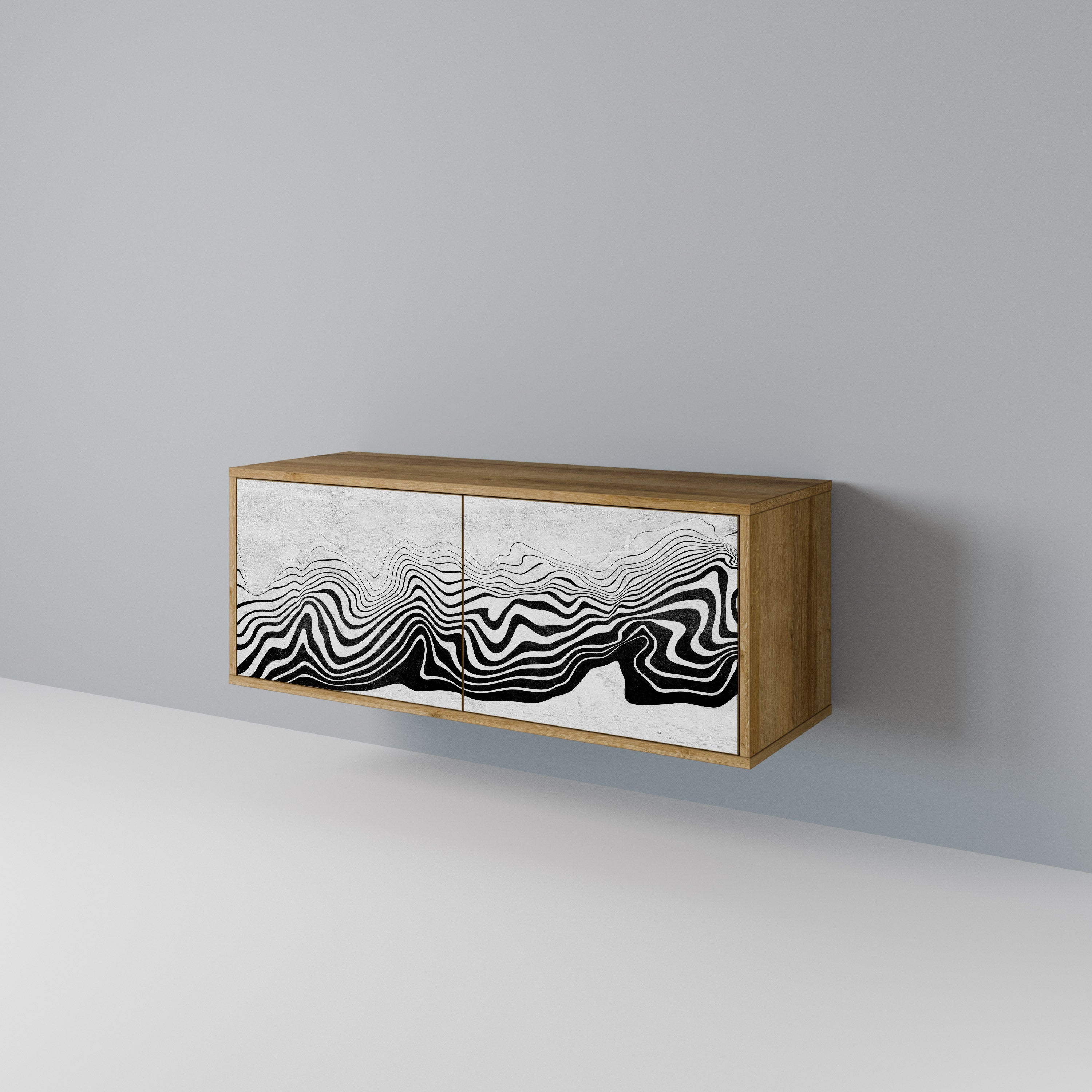 MONOCHROME MIRAGE Mueble de TV Compacto de 2 puertas