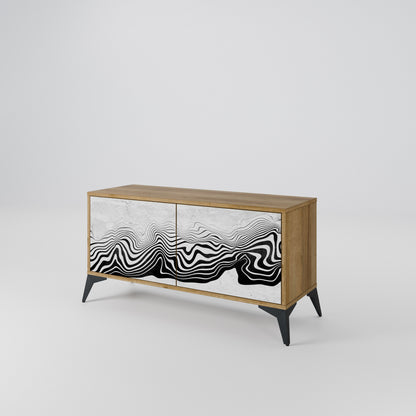 MONOCHROME MIRAGE Mueble de TV Compacto de 2 puertas