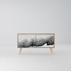 MONOCHROME MIRAGE Mueble de TV Compacto de 2 puertas