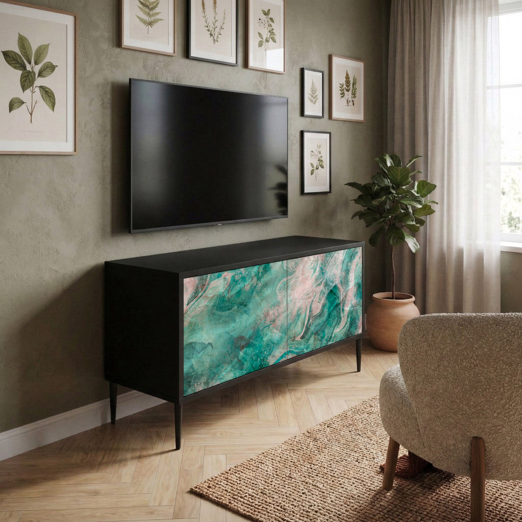 ABSTRACT ALCHEMY Mueble de TV Compacto de 2 puertas