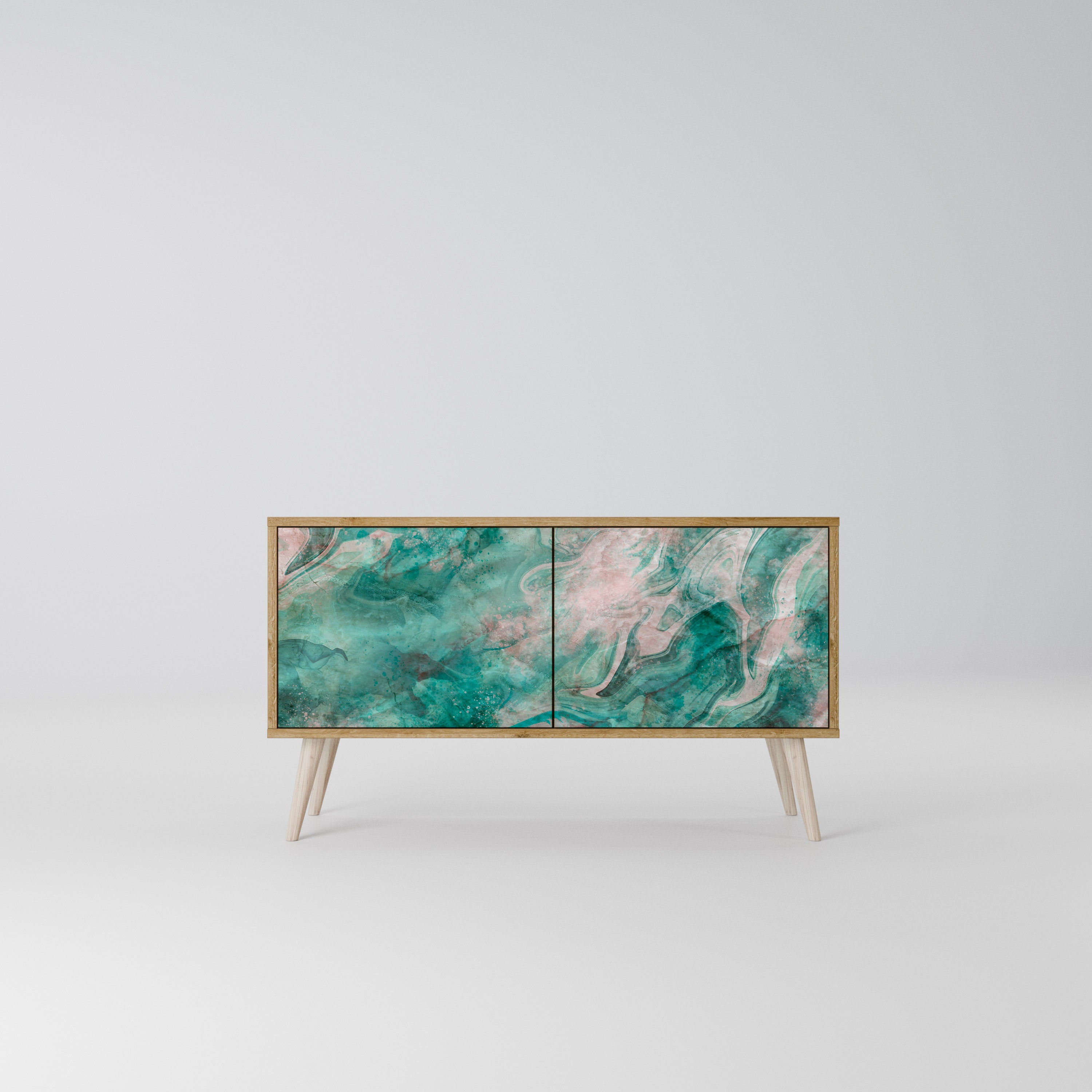 ABSTRACT ALCHEMY Mueble de TV Compacto de 2 puertas