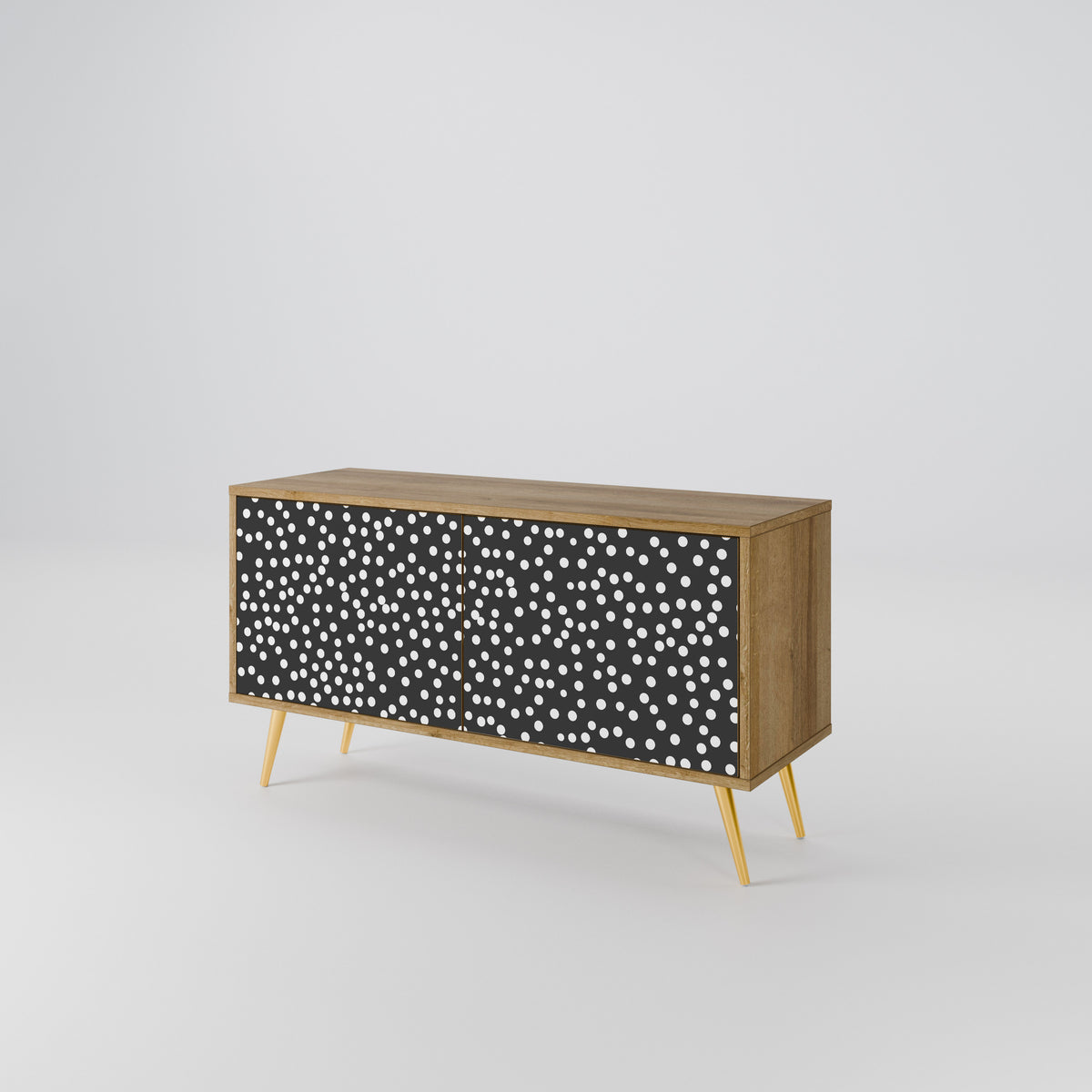 BLINDING LIGHTS Mueble de TV Compacto de 2 puertas