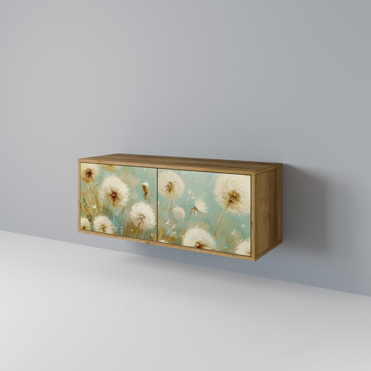 DREAMY MEADOW Mueble de TV Compacto de 2 puertas