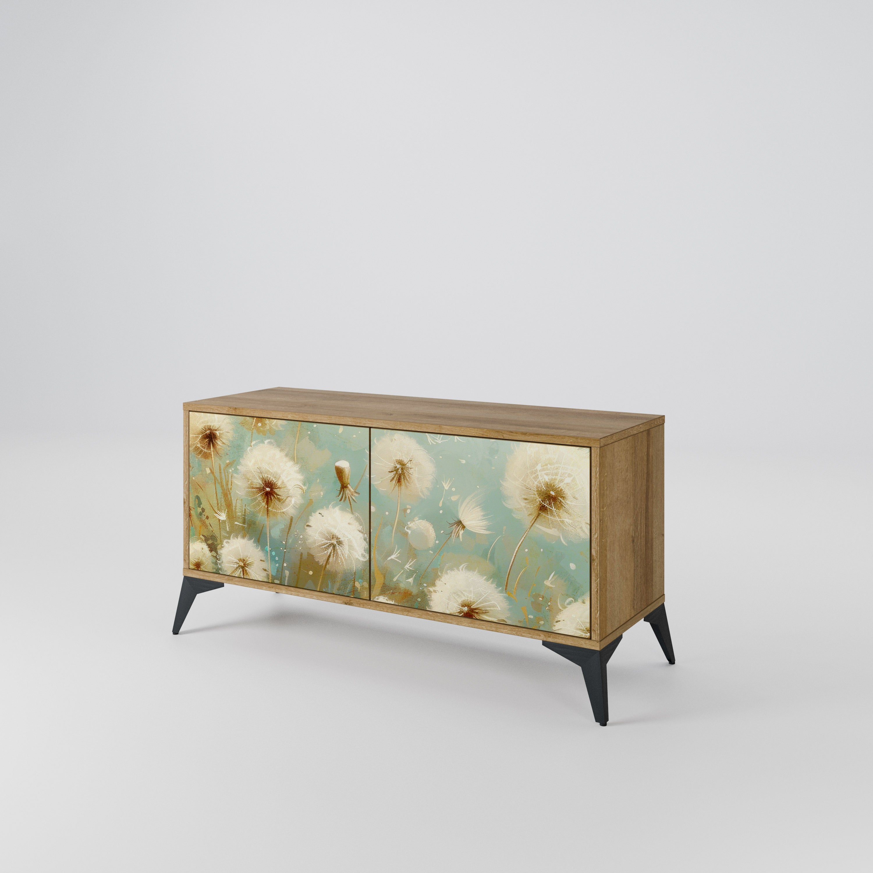 DREAMY MEADOW Mueble de TV Compacto de 2 puertas