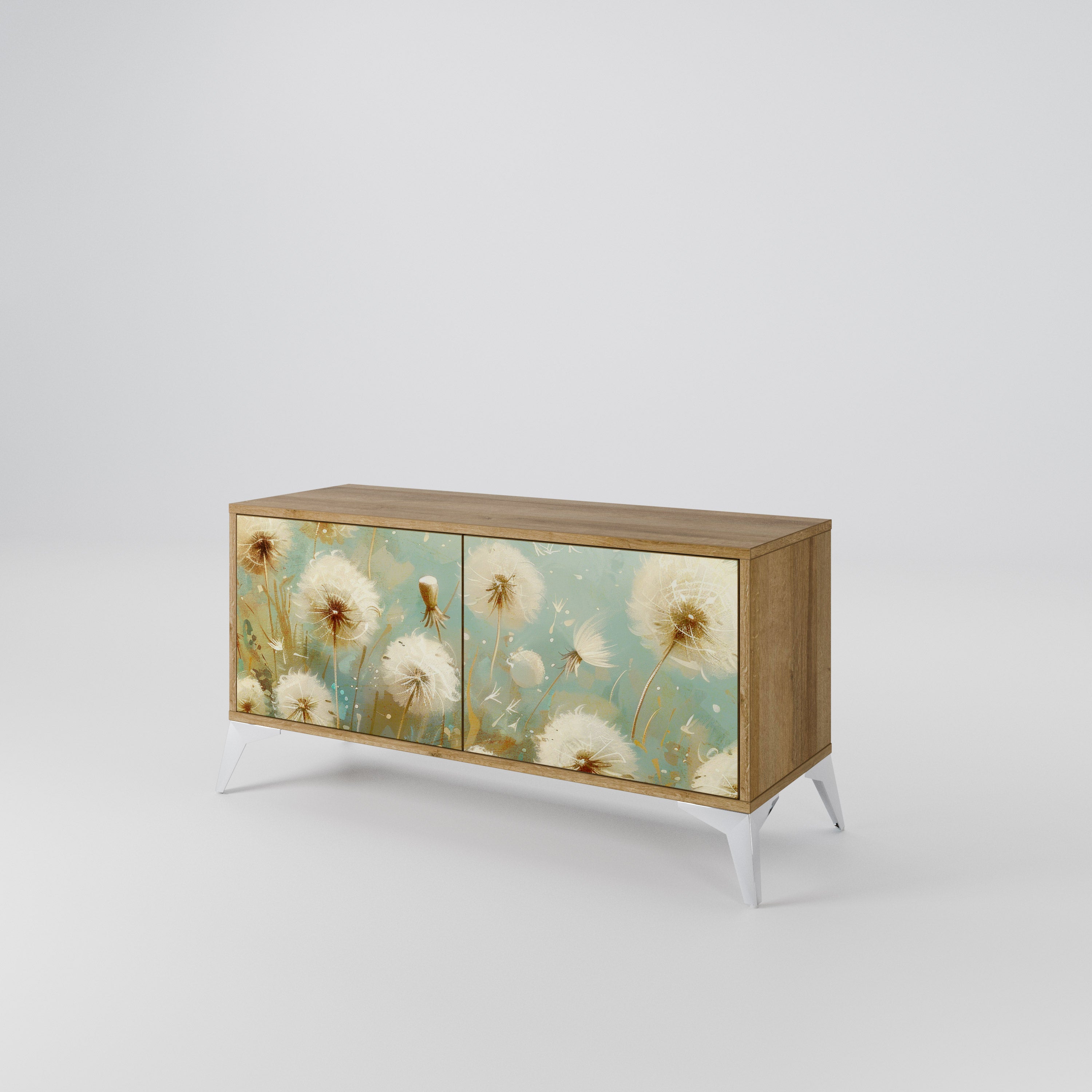 DREAMY MEADOW Mueble de TV Compacto de 2 puertas