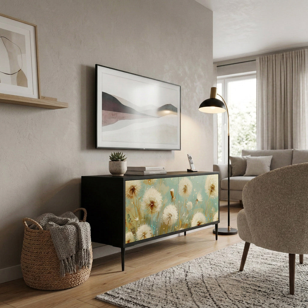 DREAMY MEADOW Mueble de TV Compacto de 2 puertas