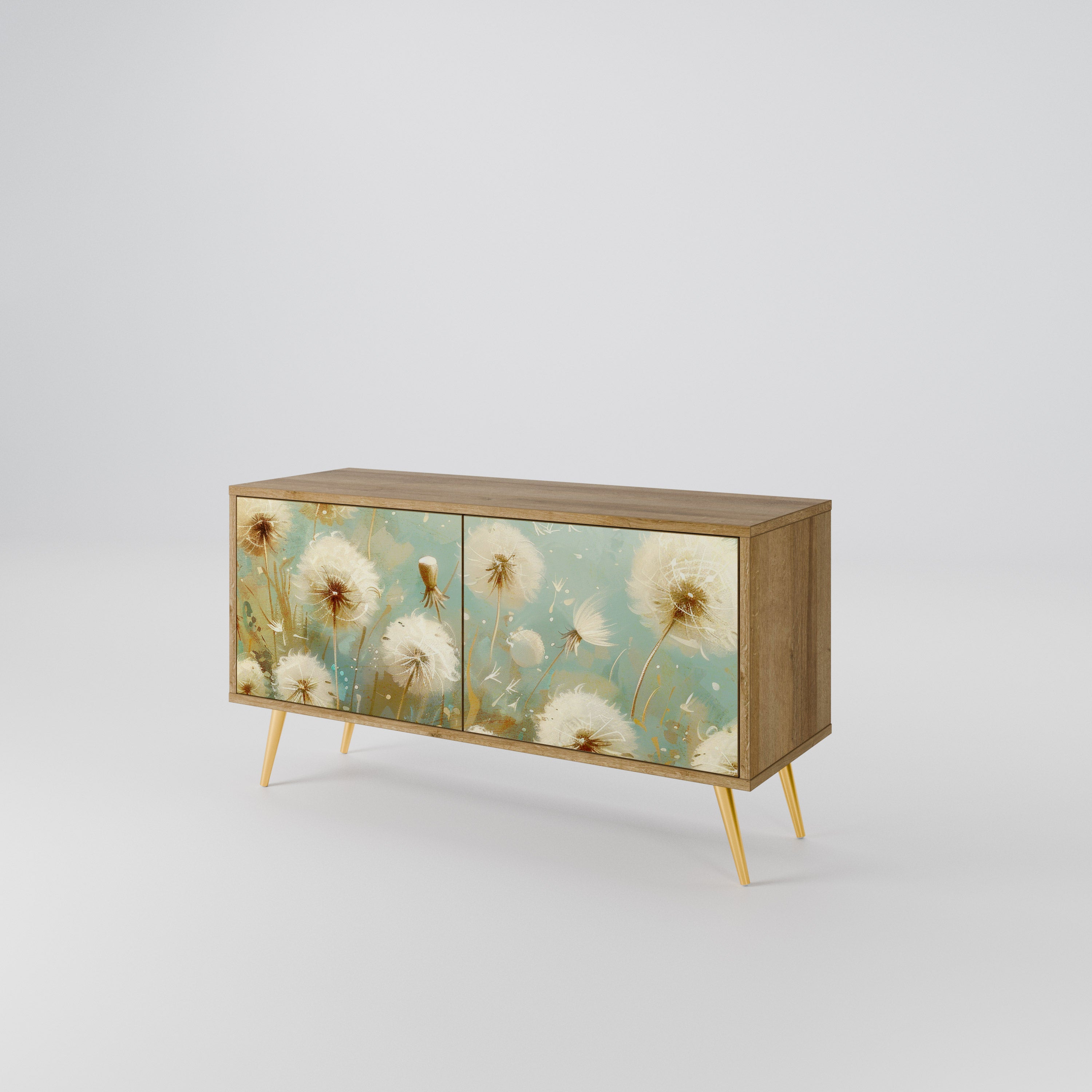 DREAMY MEADOW Mueble de TV Compacto de 2 puertas