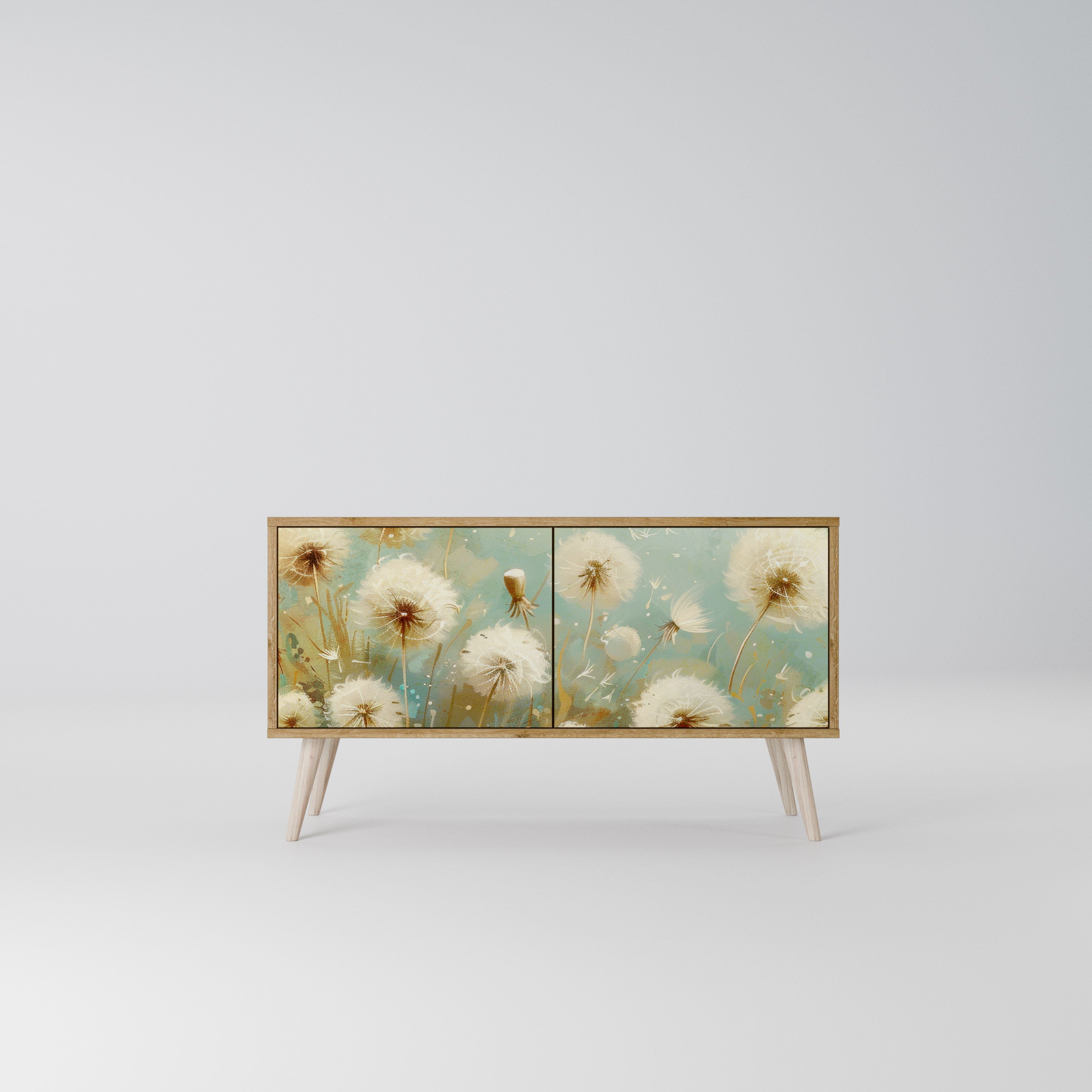 DREAMY MEADOW Mueble de TV Compacto de 2 puertas