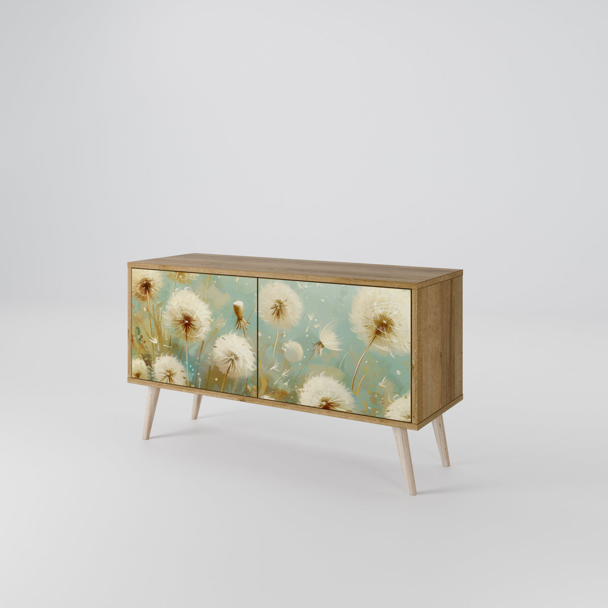 DREAMY MEADOW Mueble de TV Compacto de 2 puertas