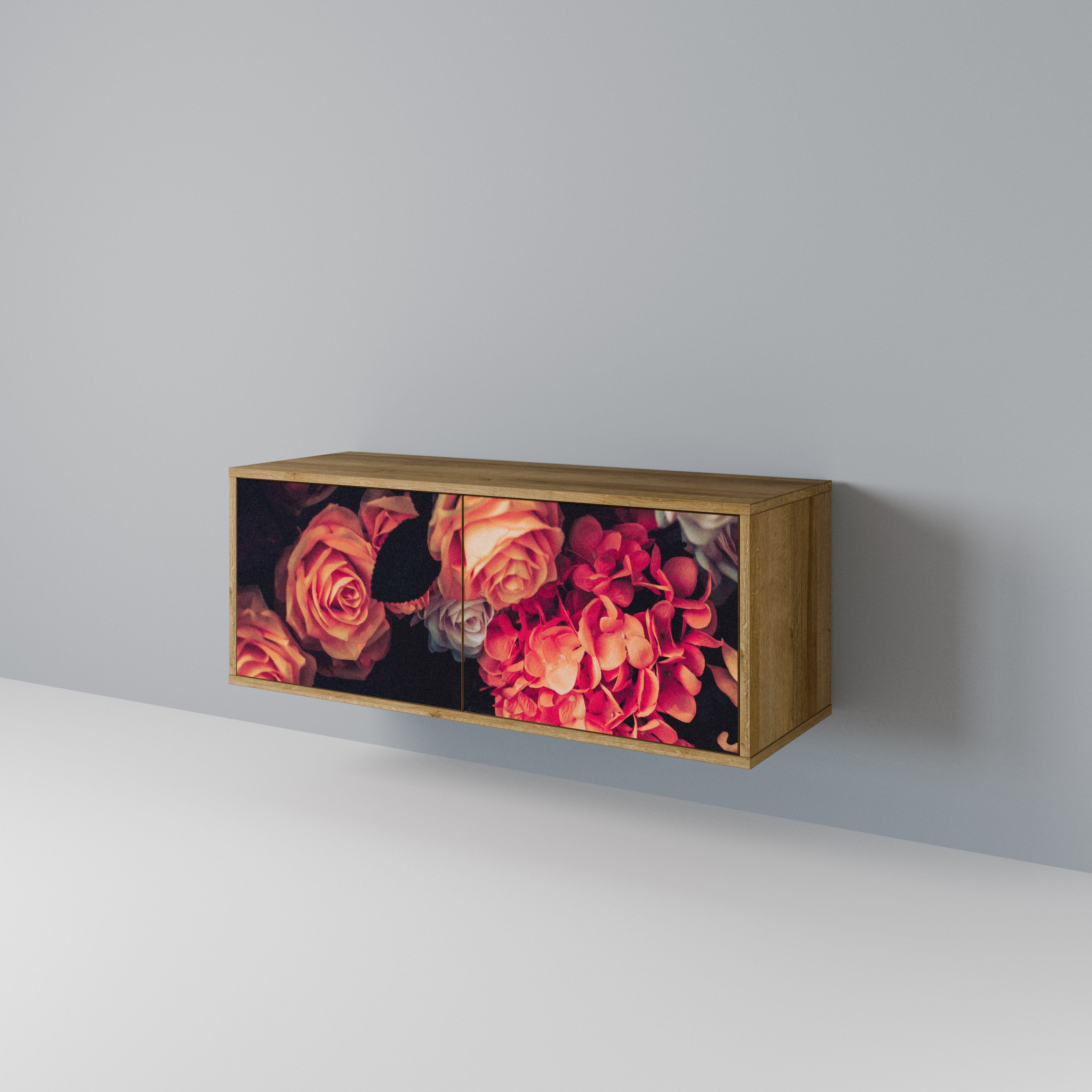 NEVERENDING BLOOM Mueble de TV Compacto de 2 puertas