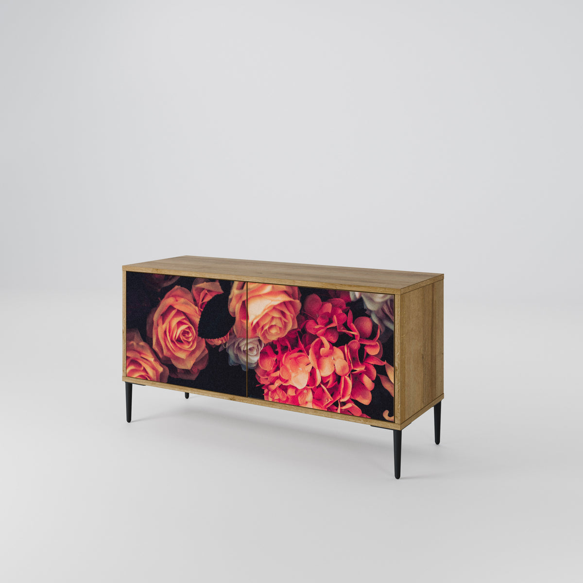 NEVERENDING BLOOM Mueble de TV Compacto de 2 puertas