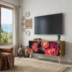 NEVERENDING BLOOM Mueble de TV Compacto de 2 puertas