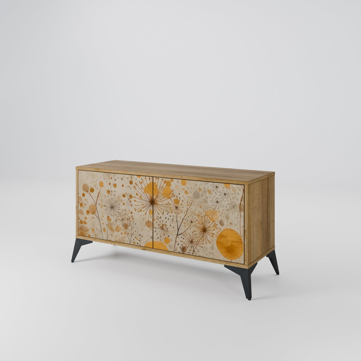 MORNING GLADE Mueble de TV Compacto de 2 puertas