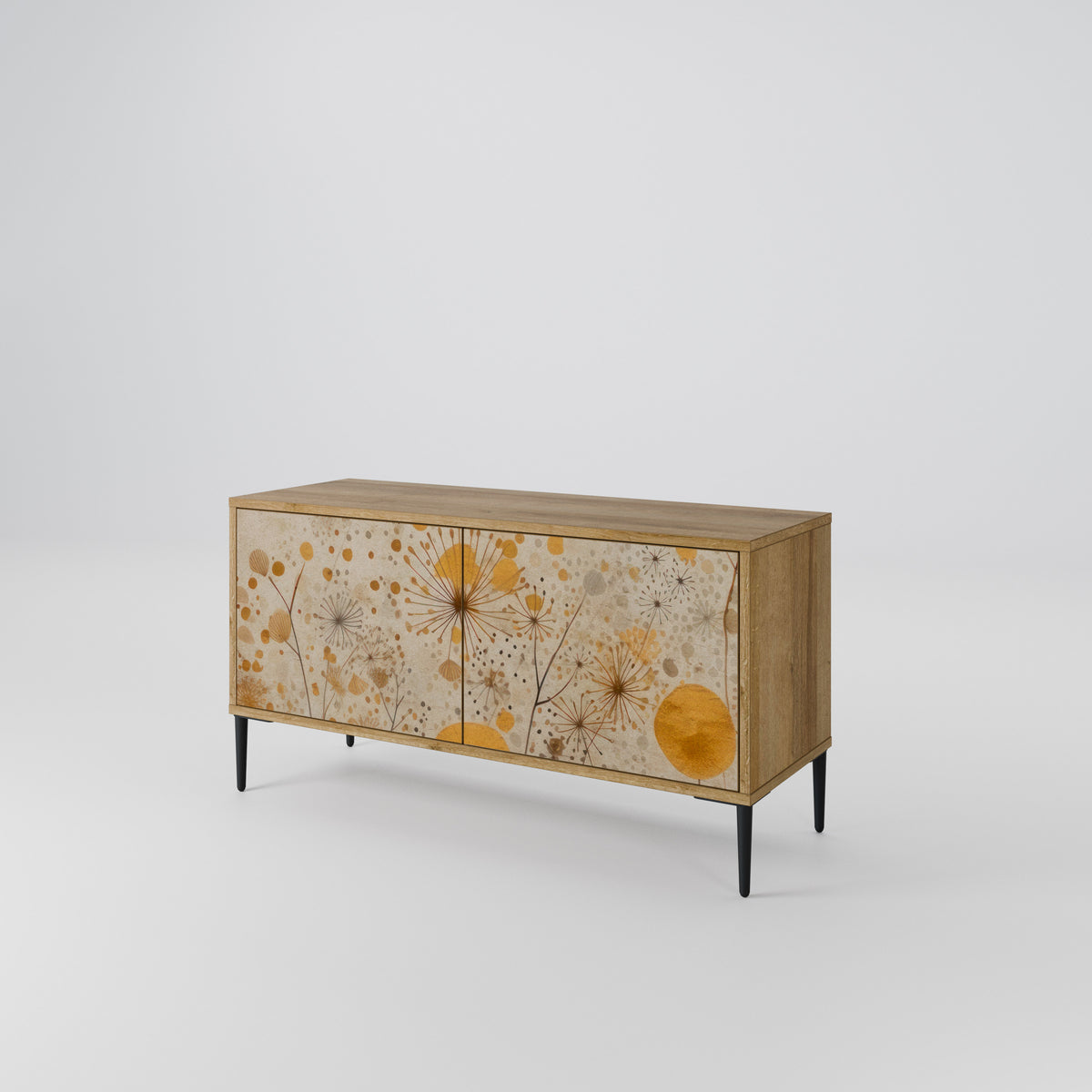 MORNING GLADE Mueble de TV Compacto de 2 puertas