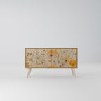 MORNING GLADE Mueble de TV Compacto de 2 puertas