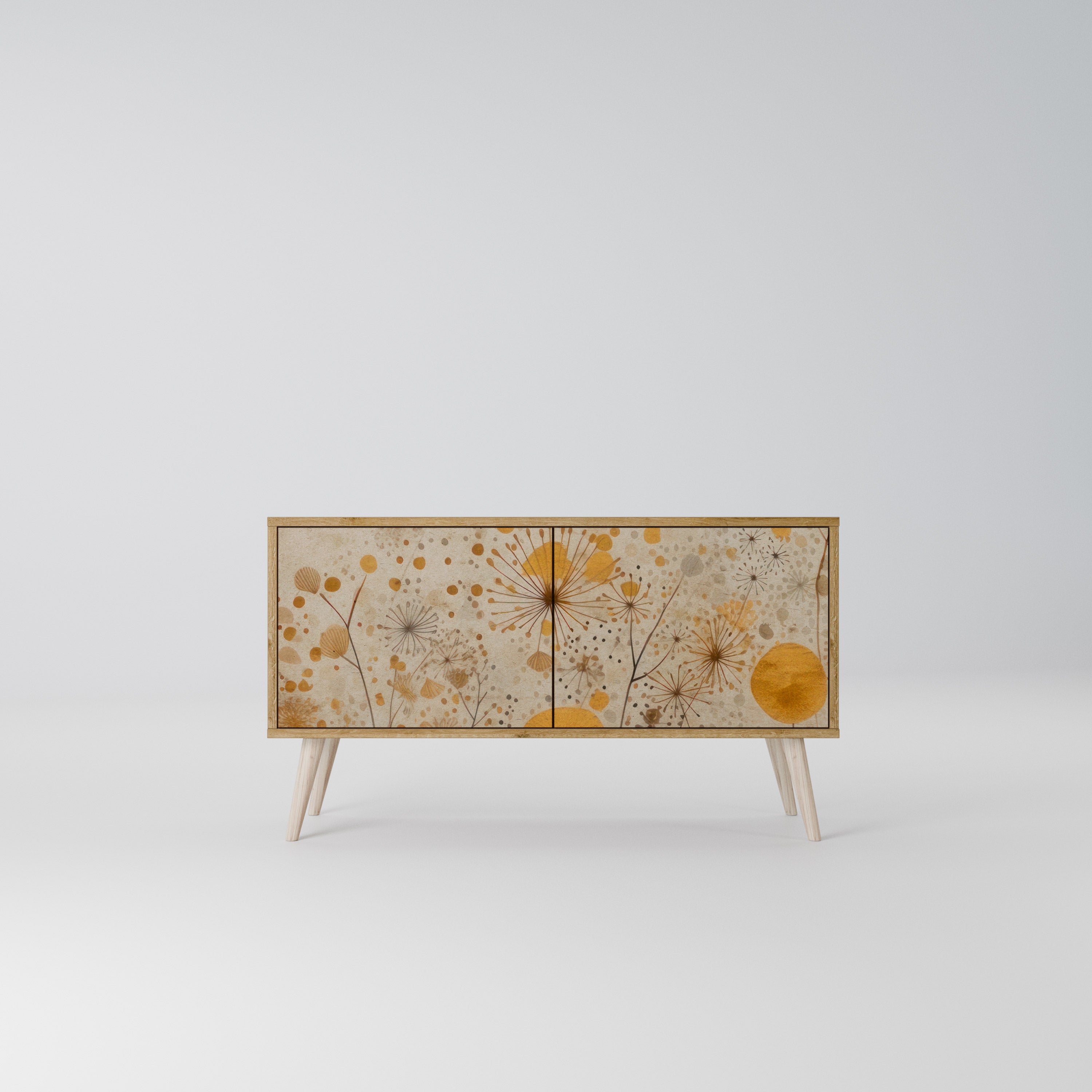 MORNING GLADE Mueble de TV Compacto de 2 puertas