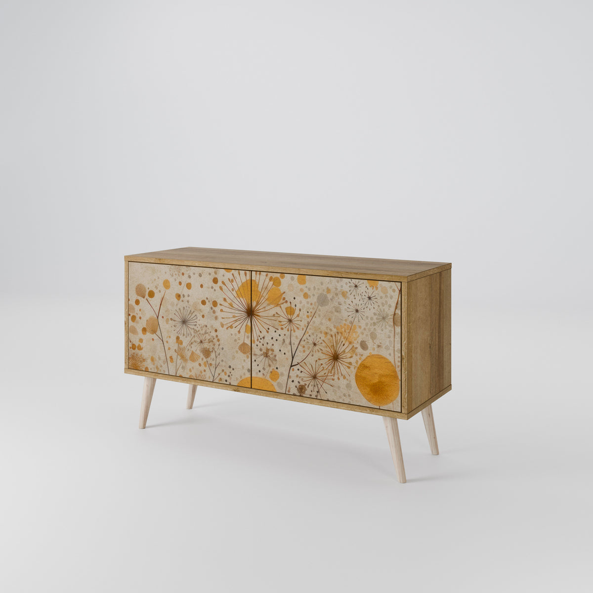 MORNING GLADE Mueble de TV Compacto de 2 puertas