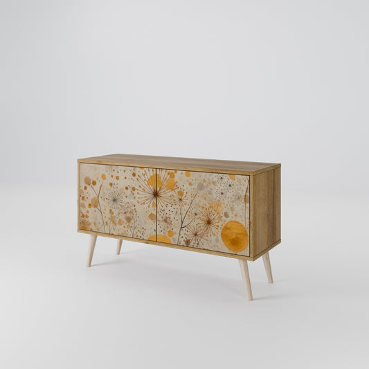 MORNING GLADE Mueble de TV Compacto de 2 puertas