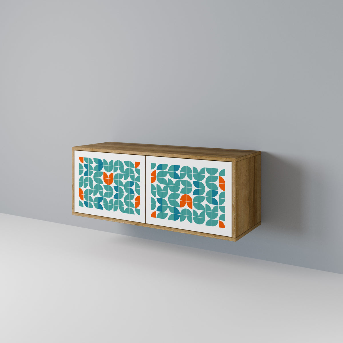 BE THE CHANGE Mueble de TV Compacto de 2 puertas