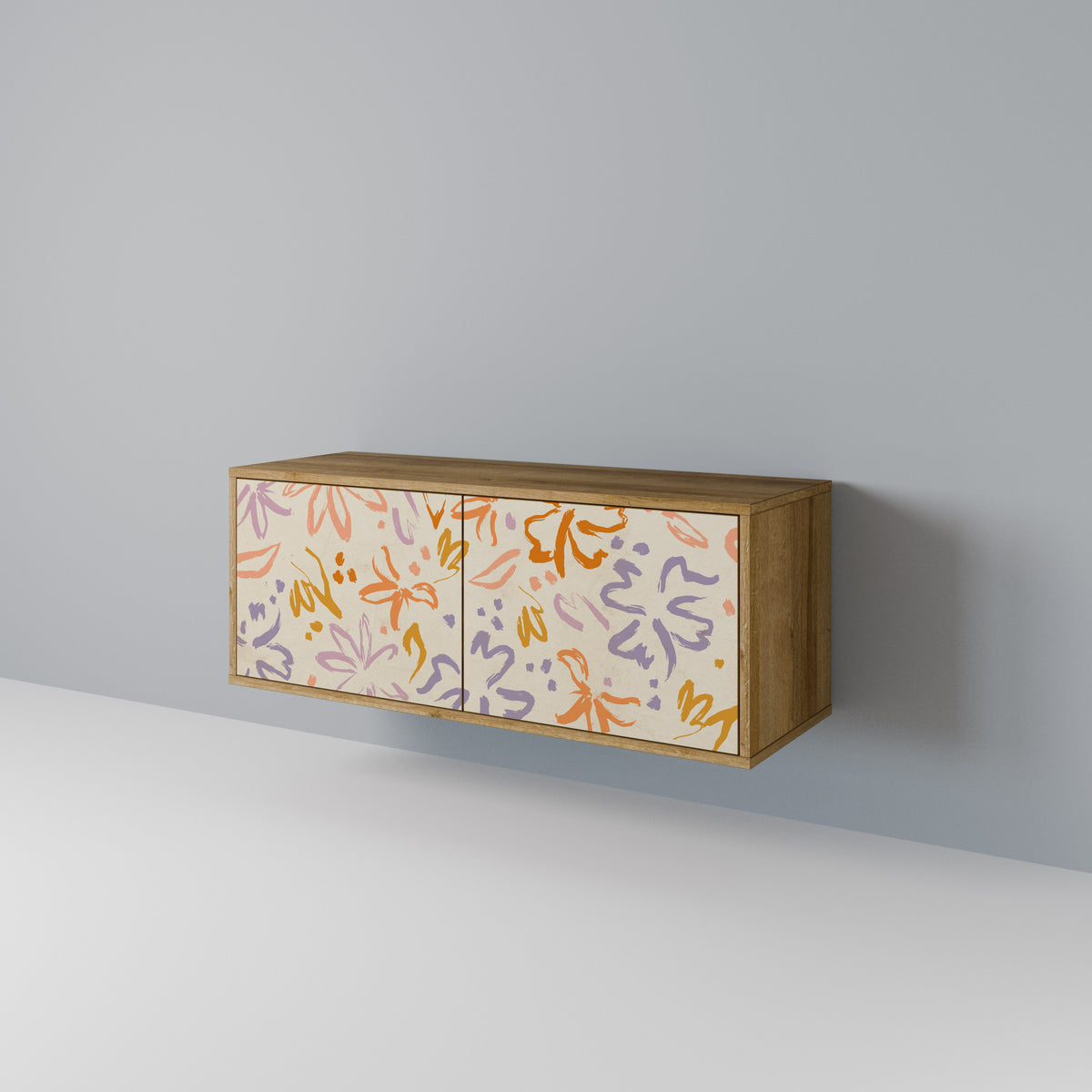 SPRING WHIMSY Mueble de TV Compacto de 2 puertas