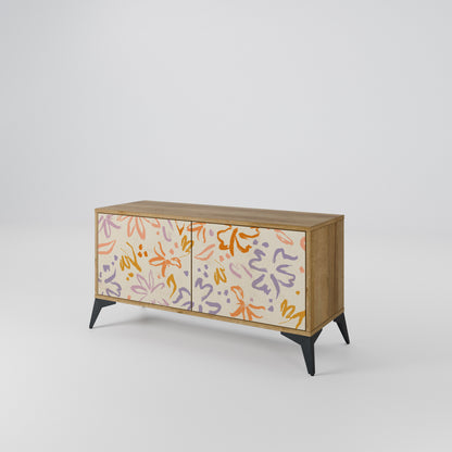 SPRING WHIMSY Mueble de TV Compacto de 2 puertas