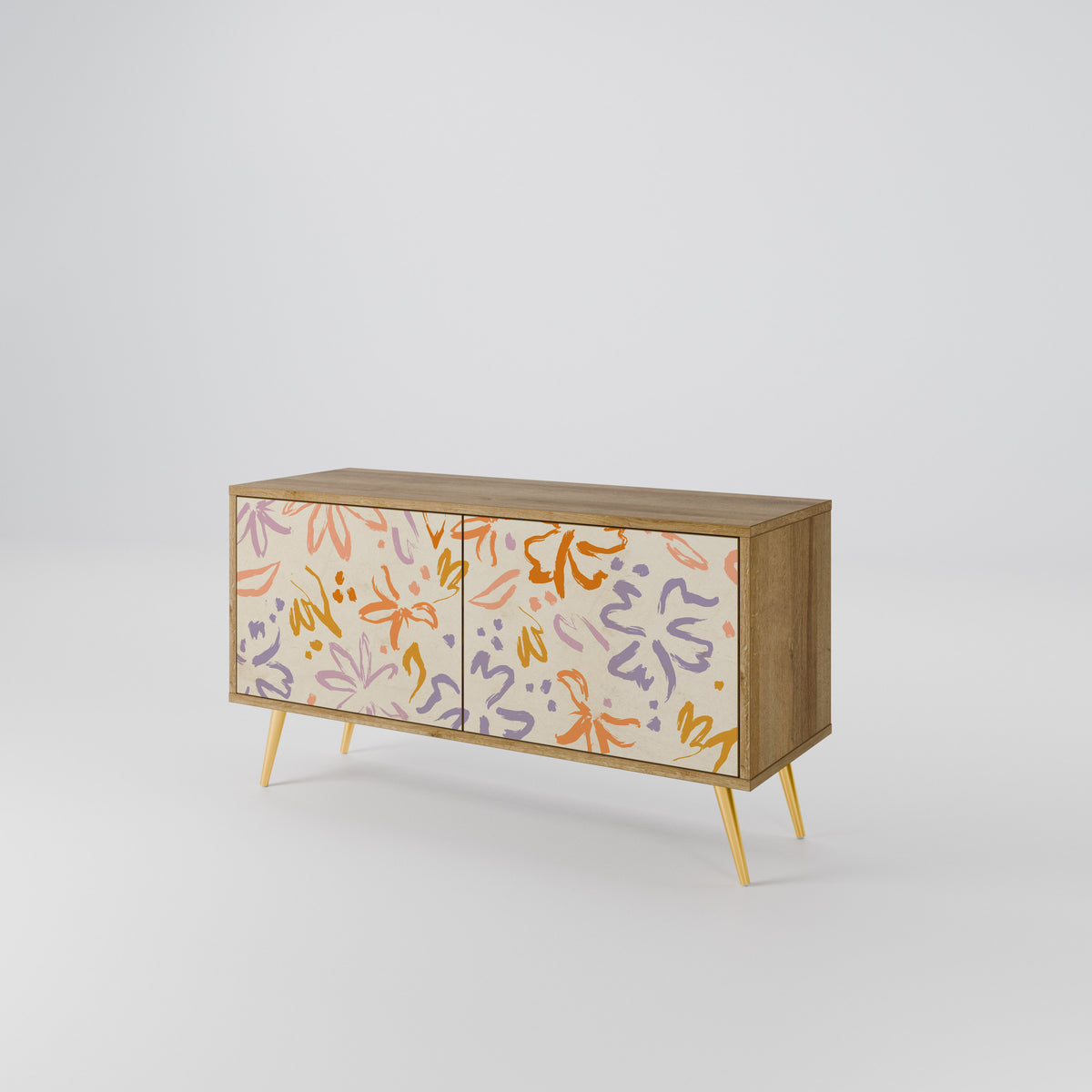 SPRING WHIMSY Mueble de TV Compacto de 2 puertas