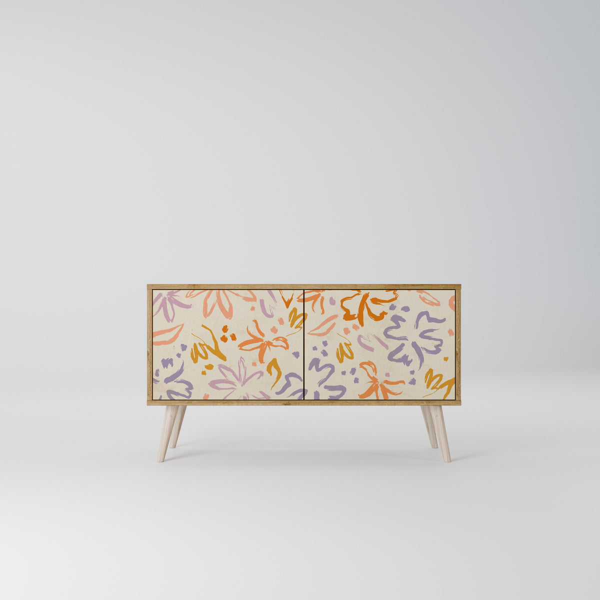 SPRING WHIMSY Mueble de TV Compacto de 2 puertas