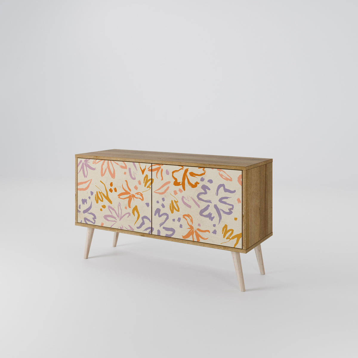 SPRING WHIMSY Mueble de TV Compacto de 2 puertas