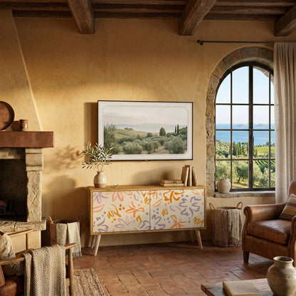 SPRING WHIMSY Mueble de TV Compacto de 2 puertas