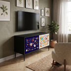 FLORAL COMBINATION Mueble de TV Compacto de 2 puertas