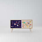 FLORAL COMBINATION Mueble de TV Compacto de 2 puertas