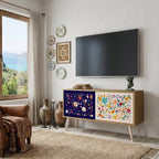 FLORAL COMBINATION Mueble de TV Compacto de 2 puertas